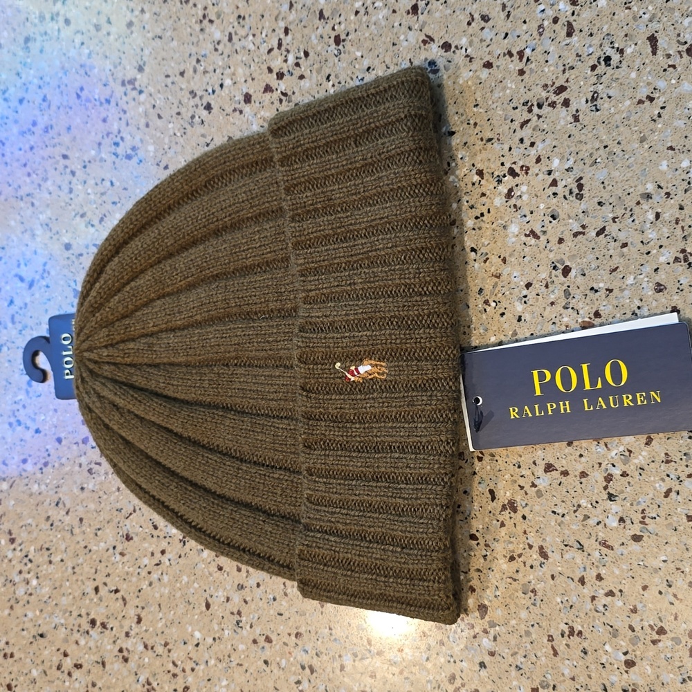 Polo Ralph Lauren Men's Signature Merino Cuffed Beanie